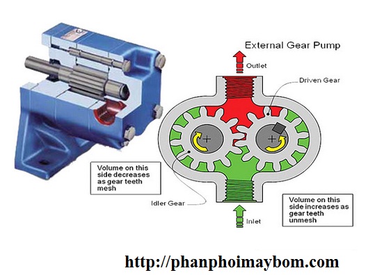 Phân loại bơm bánh răng
