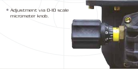 Hình ảnh núm điều chỉnh lưu lượng bơm định lượng OBL
